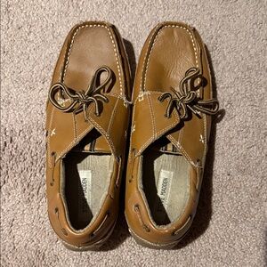 Steve Madden Tan Leather Boat Shoes